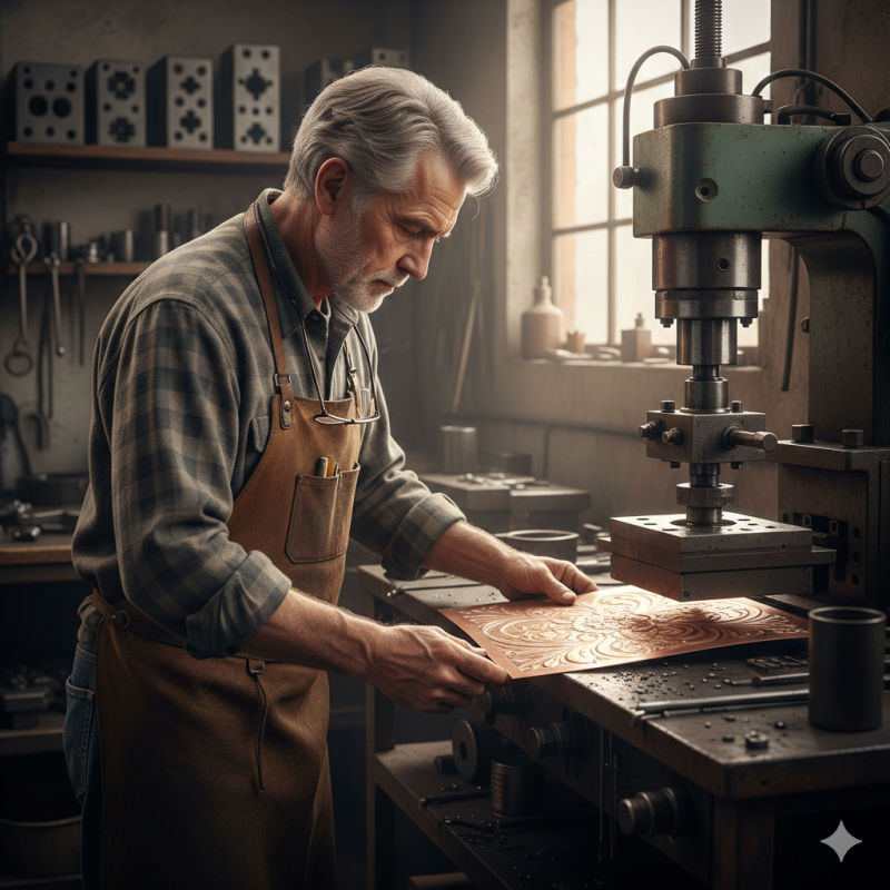 Explorando a Estamparia em Metais: Técnicas e Processos para Transformar Ideias em Arte